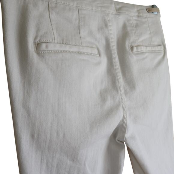 Anthropologie Pilcro Womens High Rise Denim Legging Jeans Size 27 White Crop - Picture 7 of 16